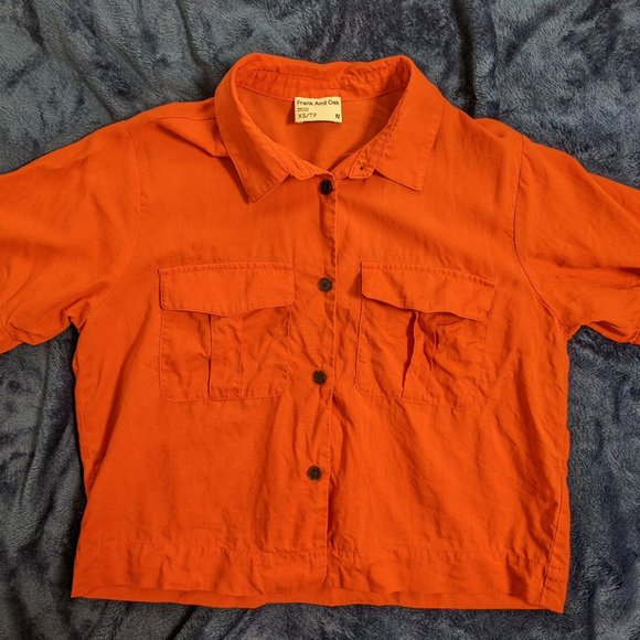 Frank and oak cropped utility shirt - Picture 1 of 3